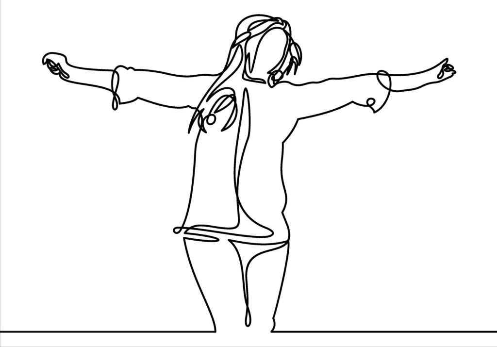 Woman Rejoicing
